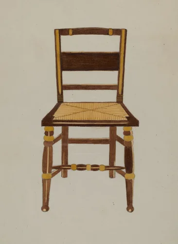 Chair by Genevieve Sherlock, index of american design, 1935-1942