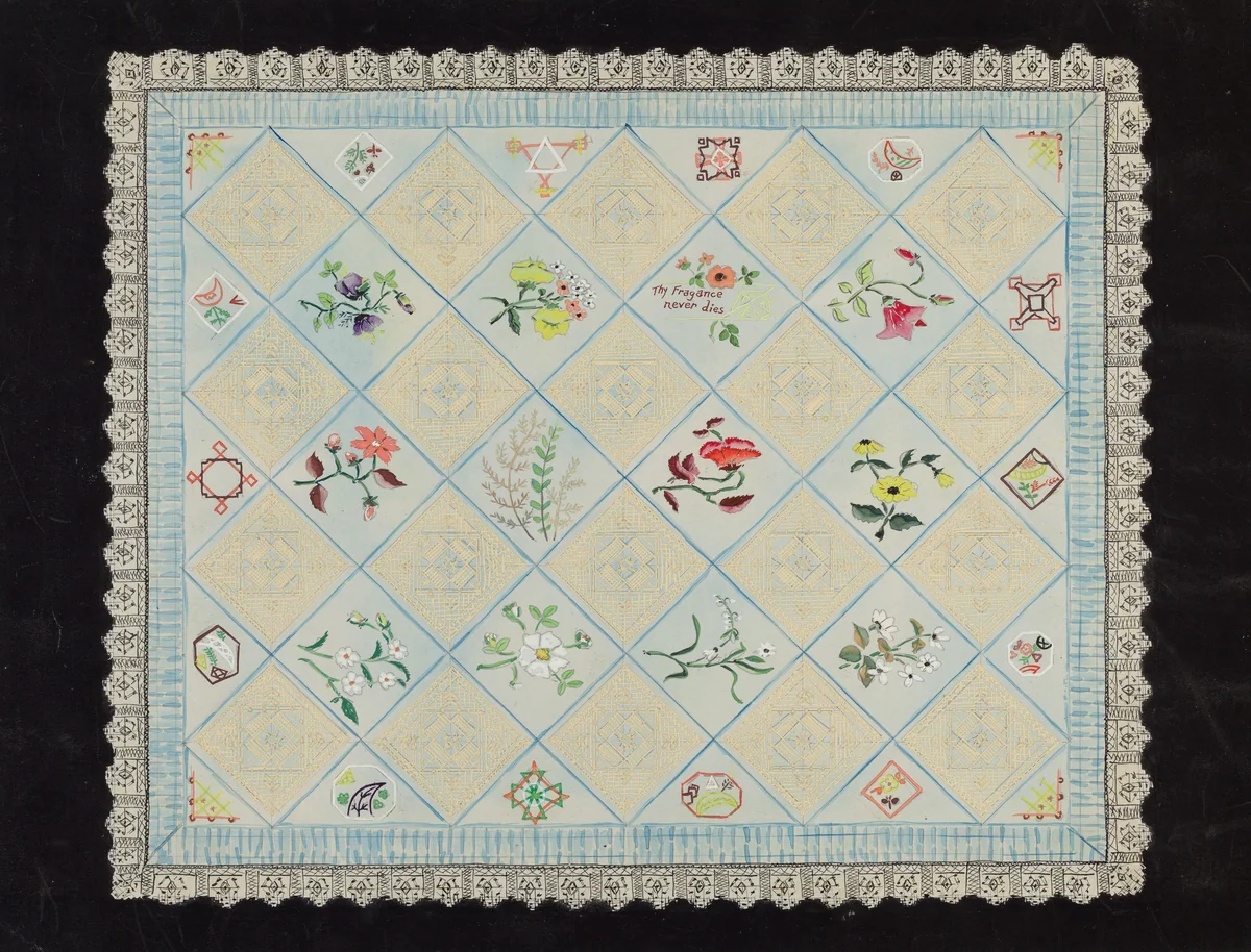 Satin Bedspread by Sebastian Simonet, index of american design, 1936