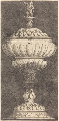 Covered Goblet with Young Hercules by Albrecht Altdorfer, print, 1520-1525