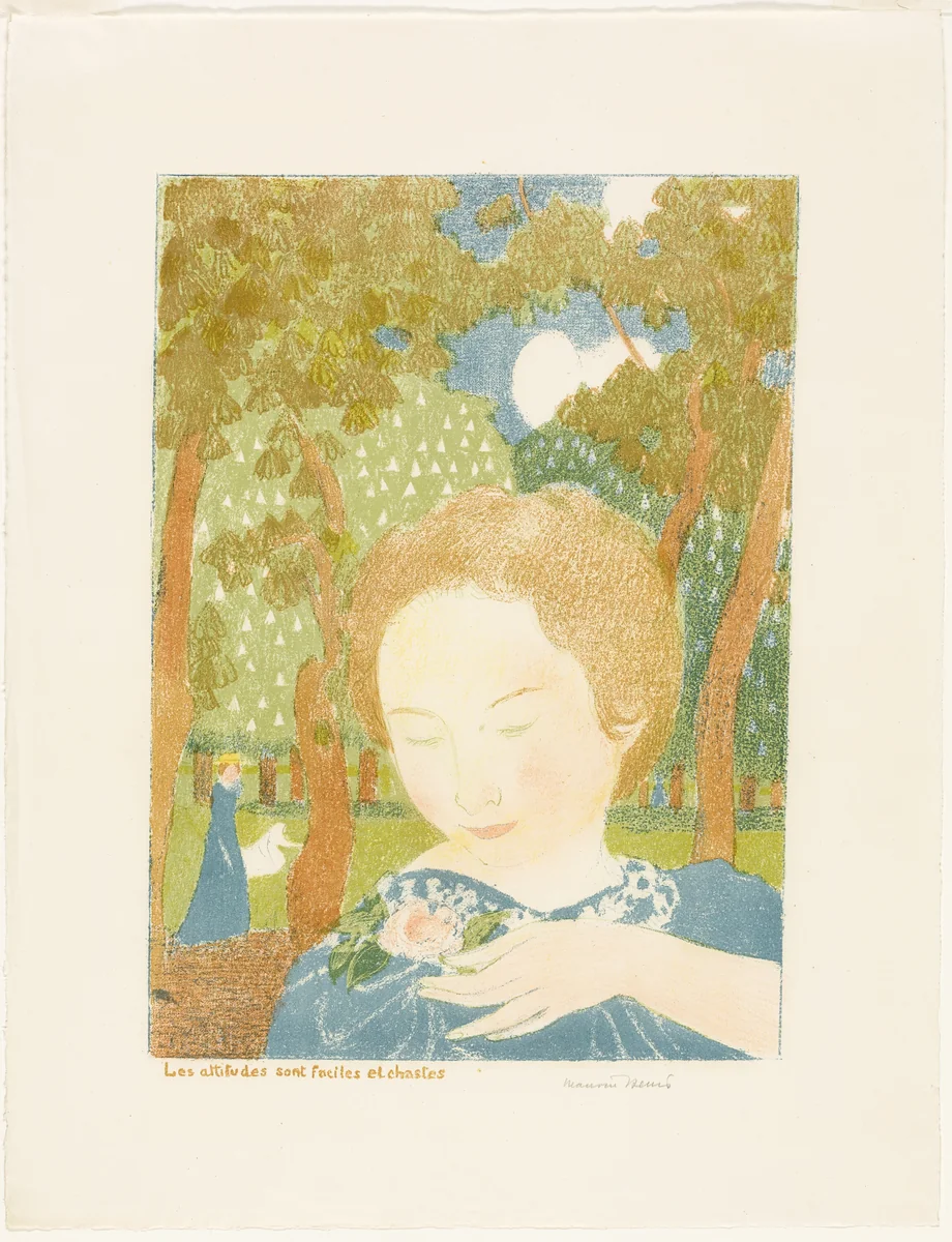 Attitudes are Easy and Chaste, plate two from Love by Maurice Denis, print, 1898-1899