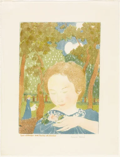 Attitudes are Easy and Chaste, plate two from Love by Maurice Denis, print, 1898-1899