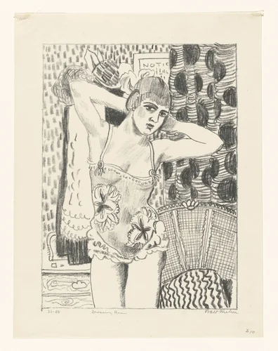 Dressing Room by Walt Kuhn, print, 1925