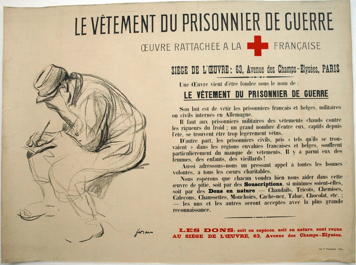 The Clothing of the Prisoner of War by Jean-Louis Forain, other, 1910-1920