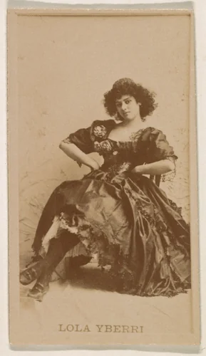 Lola Yberri, from the Actresses series (N245) issued by Kinney Brothers to promote Sweet Caporal Cigarettes by Kinney Brothers Tobacco Company, photograph, 1890