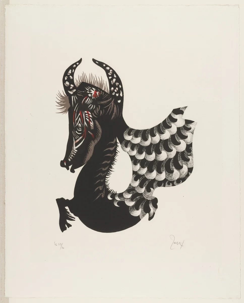 Young Bull by Jean Lurçat, print, 1907