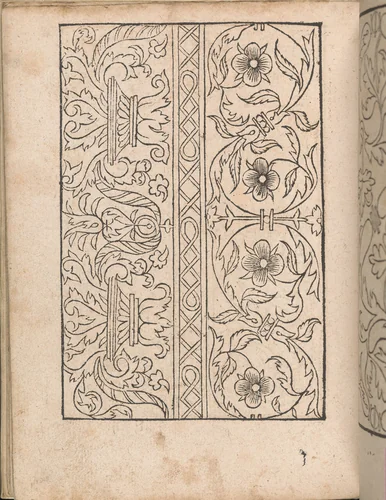 New Modelbüch allen Nägerin u. Sydenstickern (Page 23v) by Hans Hoffman, book, 1556