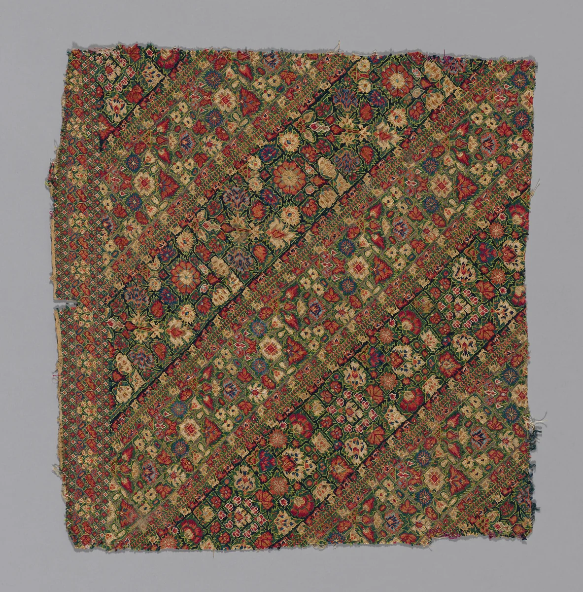 Fragment (Nakshe) by Iran, textile, 1875-1900