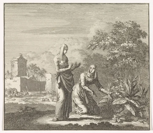 Embleem: dauw by Jan Luyken, print, 1695-1705