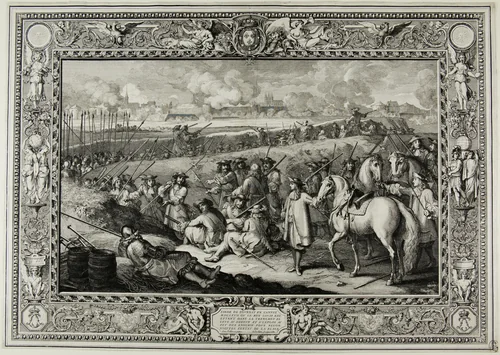 Siege of Tourney MDCLXVII by Sébastien Le Clerc the elder, print, 1681