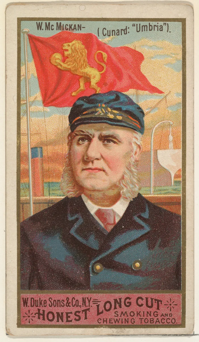 W. McMickan, from the Sea Captains series (N127) issued by Duke Sons & Co. to promote Honest Long Cut Tobacco by W. Duke, Sons & Co., print, 1887