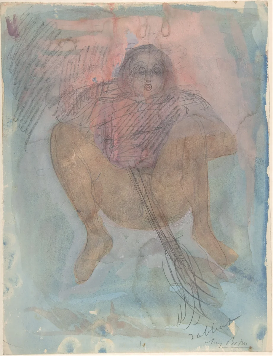 Witch's Sabbath (Sabbat) by Auguste Rodin, drawing, 1895-1905