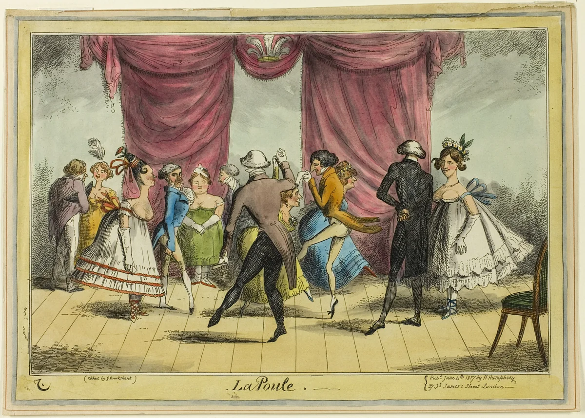 La Poule by George Cruikshank, print, 1817