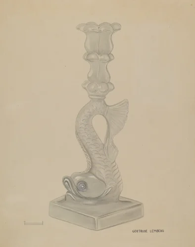Candlestick by Gertrude Lemberg, index of american design, 1936