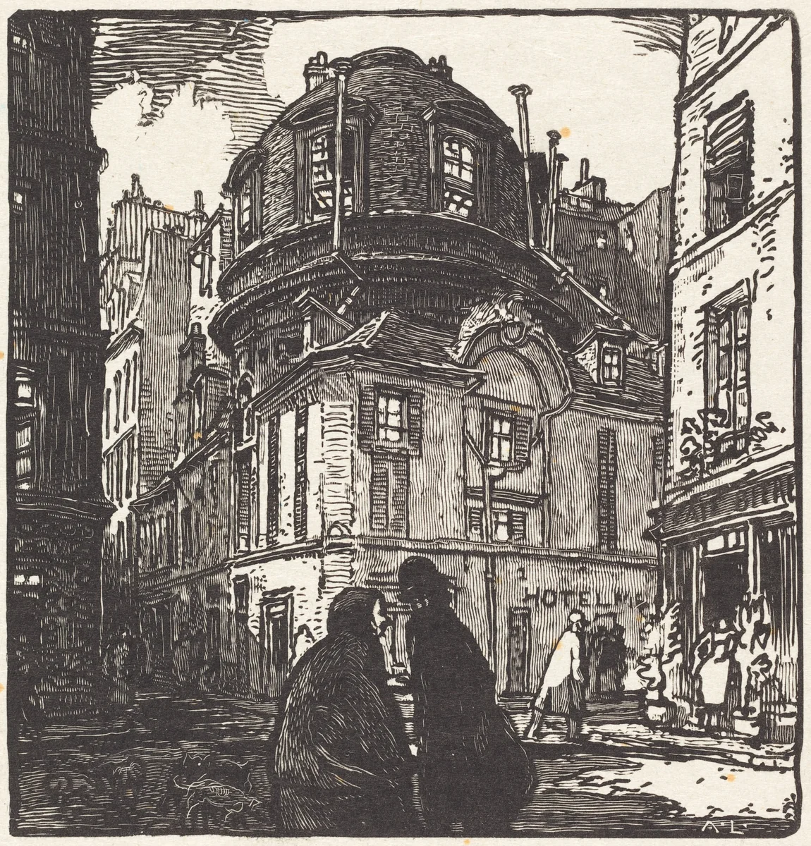 L'ancienne academie de medecine by Auguste Lepère, print, 1901