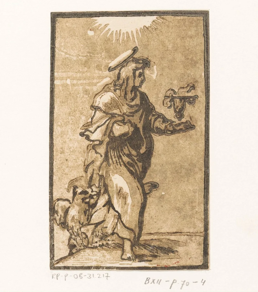 Heilige Johannes de Evangelist by Unknown, print, 1520-1550