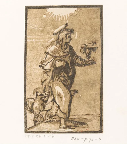 Heilige Johannes de Evangelist by Unknown, print, 1520-1550
