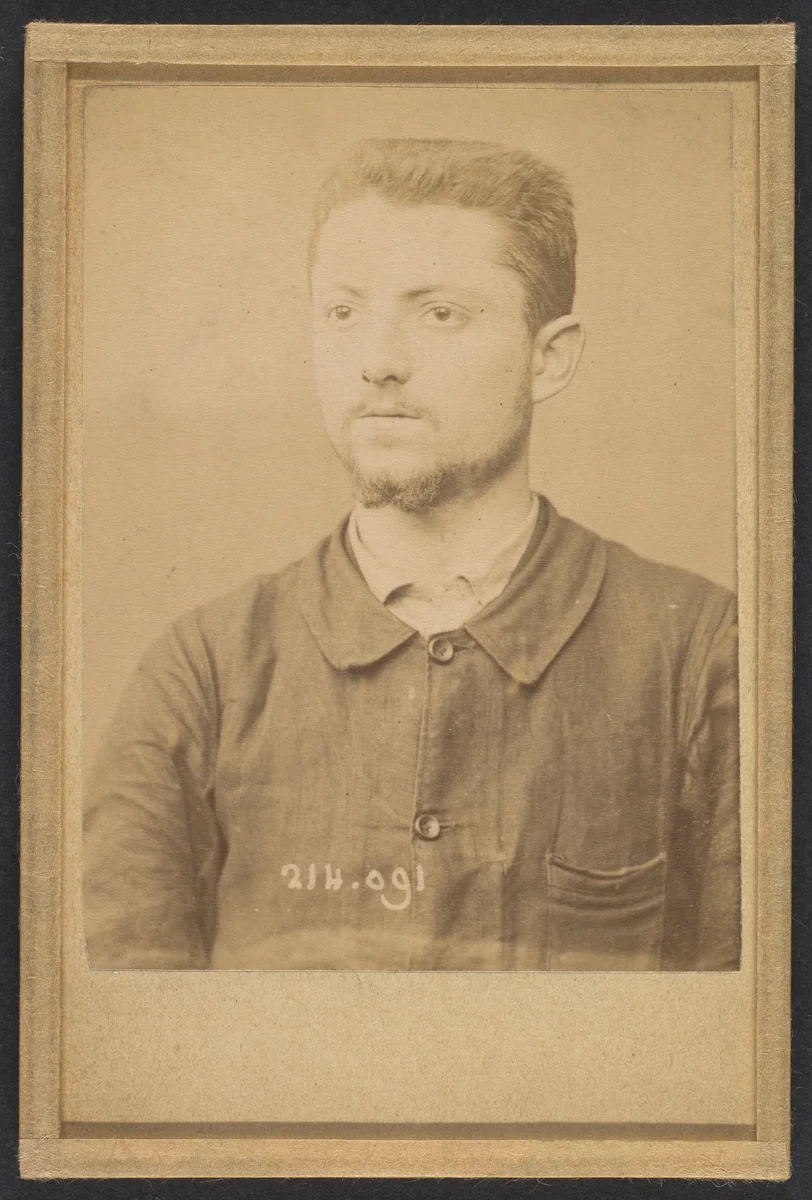 Henry. Émile. (auteur de l'attentat de l'Hotel St-Lazare) by Alphonse Bertillon, photograph, 1890-1894