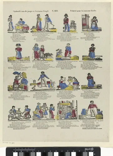 Opdracht aan de jonge en leerzame jeugd / Présent pour la jeunesse docile by Philippus Jacobus Brepols, print, 1800-1833