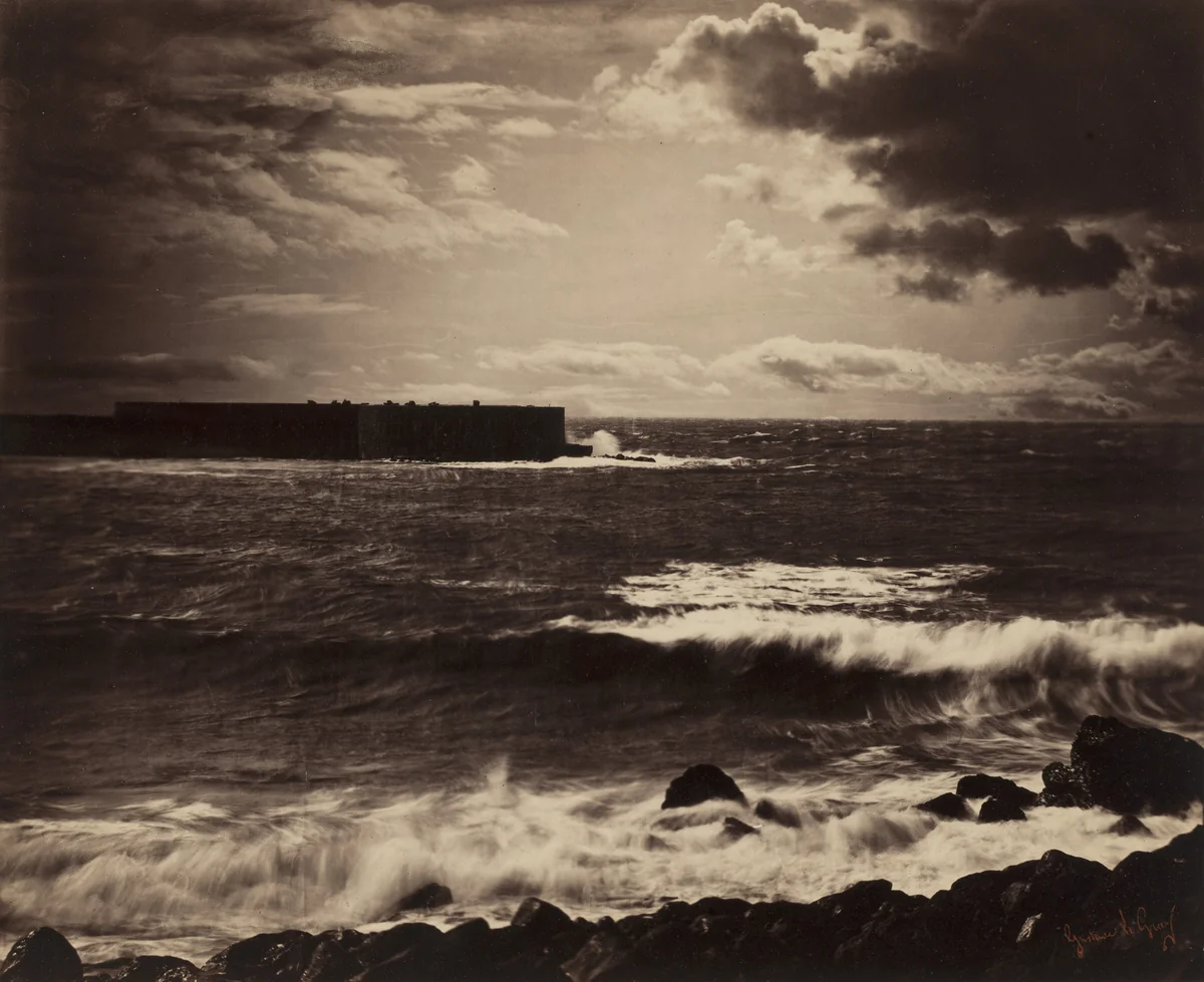 The Great Wave, Sète by Gustave Le Gray, photograph, 1856