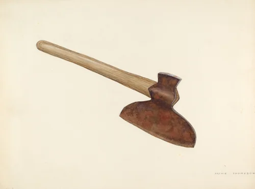 Broad Axe by Archie Thompson, index of american design, 1941