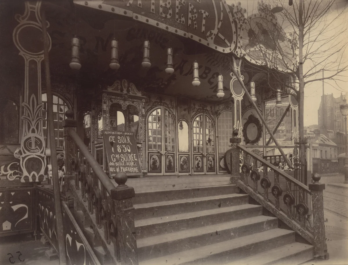 Fête de la Villette by Eugène Atget, photograph, 1925