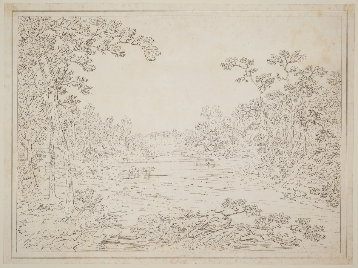 Pennsylvania Landscape by Thomas Doughty, print, 1793-1856