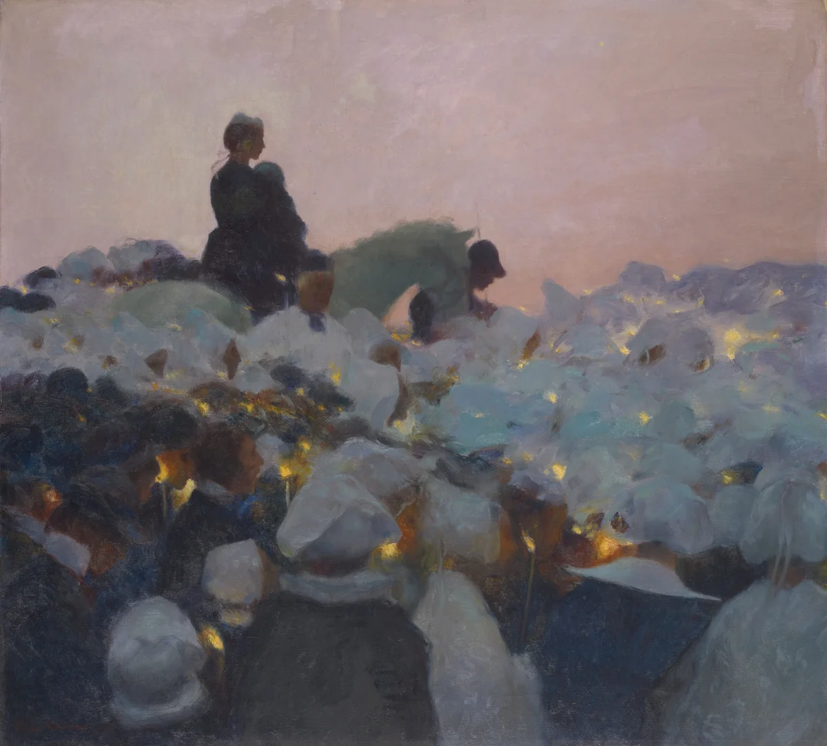 Pardon in Brittany by Gaston La Touche, painting, 1896