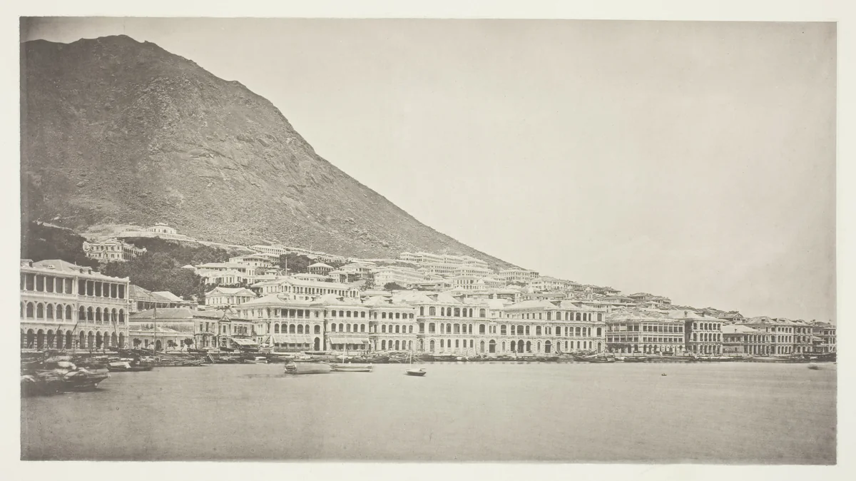 The Praya, Hong-Kong by John Thomson, photograph, 1863-1873
