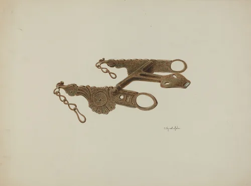 Bit by Cornelius Christoffels, index of american design, 1935-1942