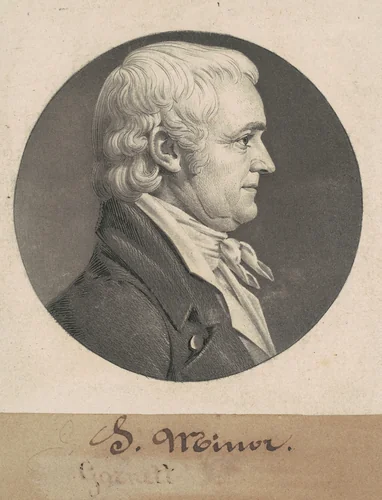John Minor III by Charles B. J. Févret de Saint-Mémin, print, 1808
