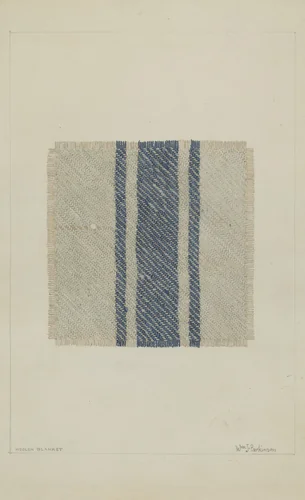 Striped Kersey by William Parkinson, index of american design, 1937