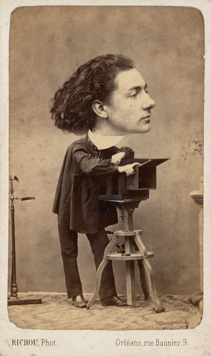 Portrait of a Photographer by Richou, photograph, 1860-1869