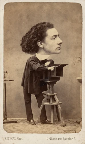 Portrait of a Photographer by Richou, photograph, 1860-1869
