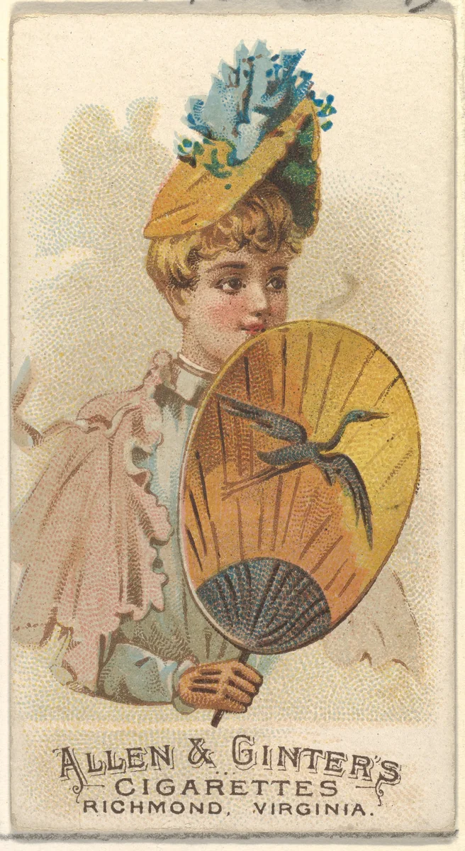 Plate 36, from the Fans of the Period series (N7) for Allen & Ginter Cigarettes Brands by Allen & Ginter, print, 1889