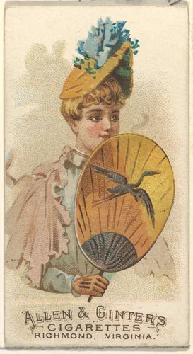 Plate 36, from the Fans of the Period series (N7) for Allen & Ginter Cigarettes Brands by Allen & Ginter, print, 1889