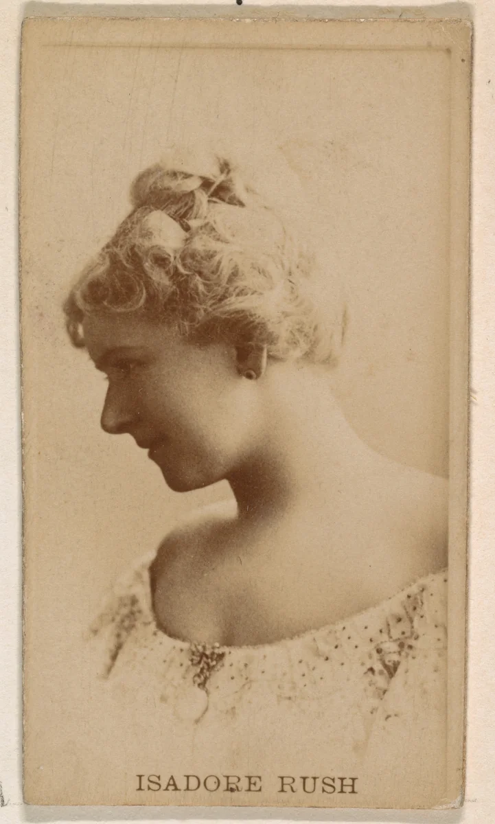 Isadore Rush, from the Actresses series (N245) issued by Kinney Brothers to promote Sweet Caporal Cigarettes by Kinney Brothers Tobacco Company, photograph, 1890