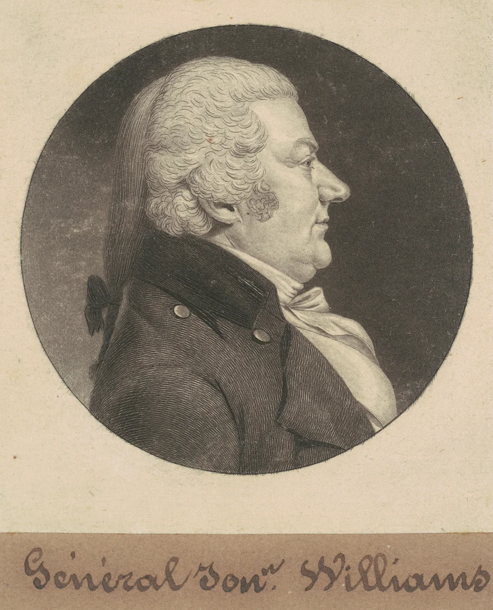 Jonathan Williams by Charles B. J. Févret de Saint-Mémin, print, 1798