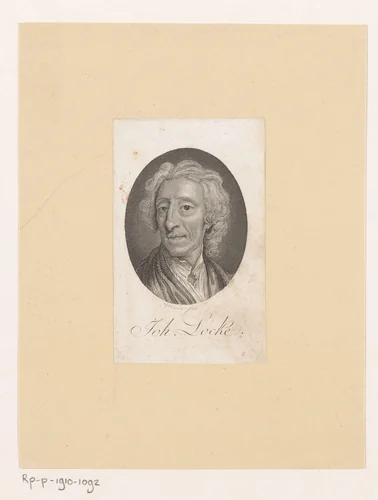 Portret van John Locke by Christian Gottlieb Geyser, print, 1752-1803