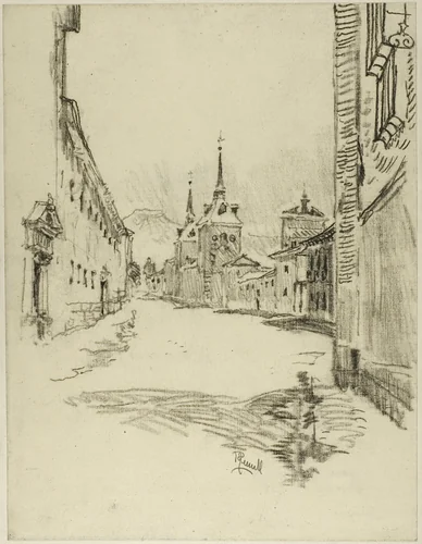 Its Streets are Wide and Silent by Joseph Pennell, drawing, 1898-1908