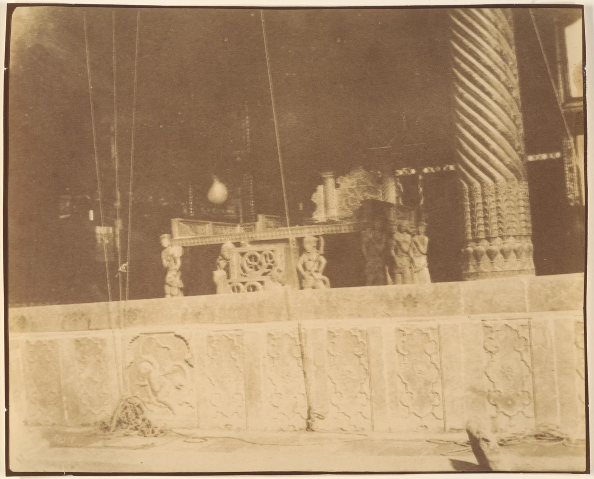 [Golestan Palace, Teheran, Iran] (Takht-i Marmor) by Luigi Pesce, photograph, 1840-1869