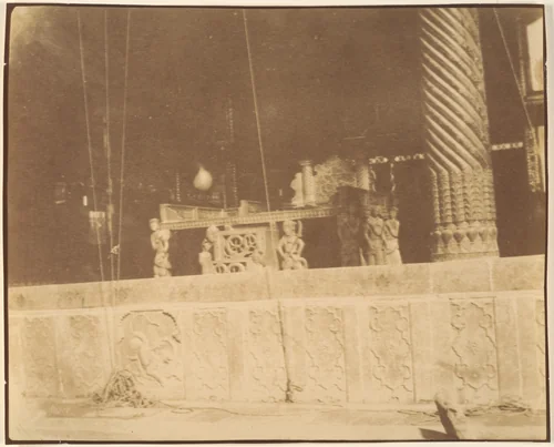 [Golestan Palace, Teheran, Iran] (Takht-i Marmor) by Luigi Pesce, photograph, 1840-1869