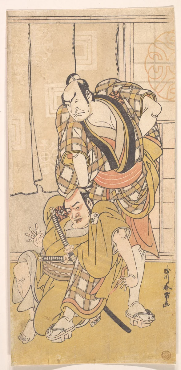 Scene from a Play by Katsukawa Shunjō, print, 1770-1790