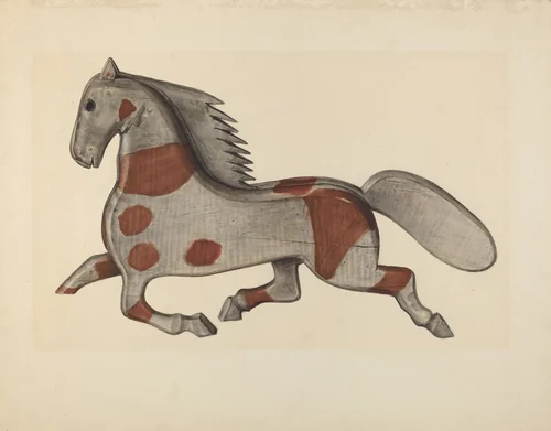 Horse by Selma Sandler, index of american design, 1939