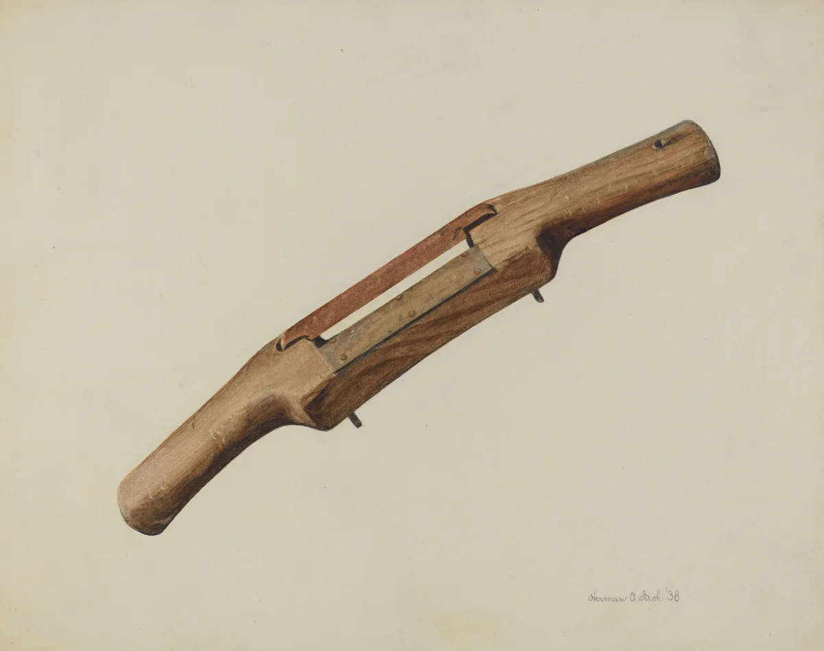 Spokeshave by Herman Stroh, index of american design, 1938