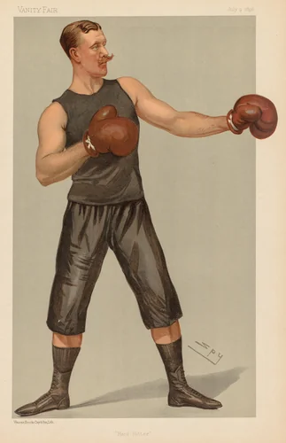 Vanity Fair: "Hard Hitter" by Leslie Matthew, print, 1896