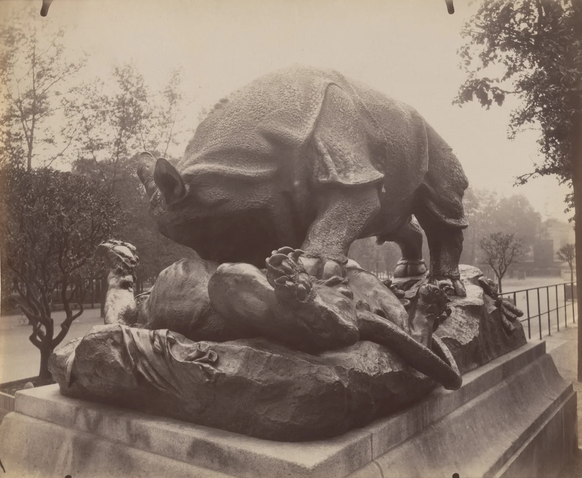Tuileries -- Groupe par Cain by Eugène Atget, photograph, 1911