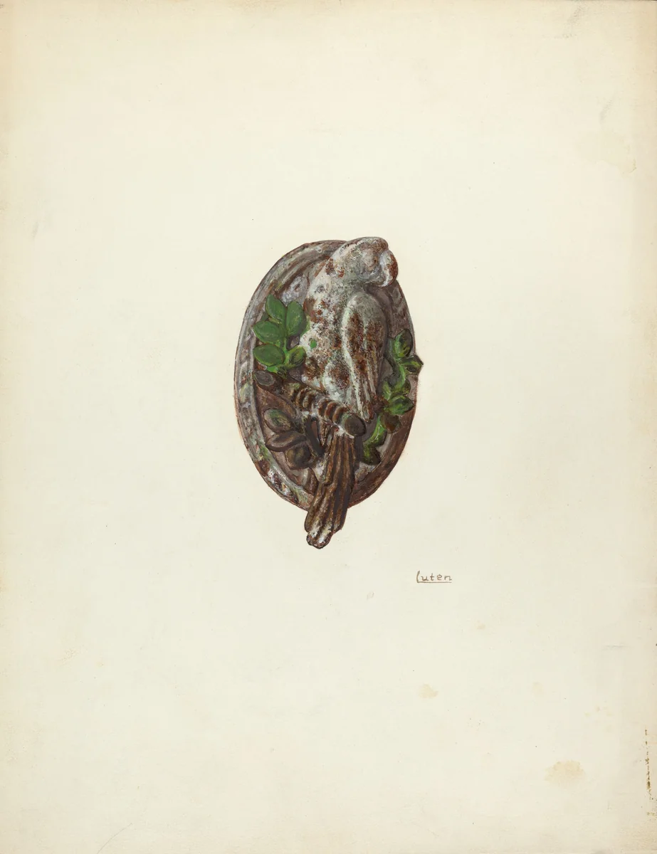 Door Knocker by Winifred Luten, index of american design, 1940