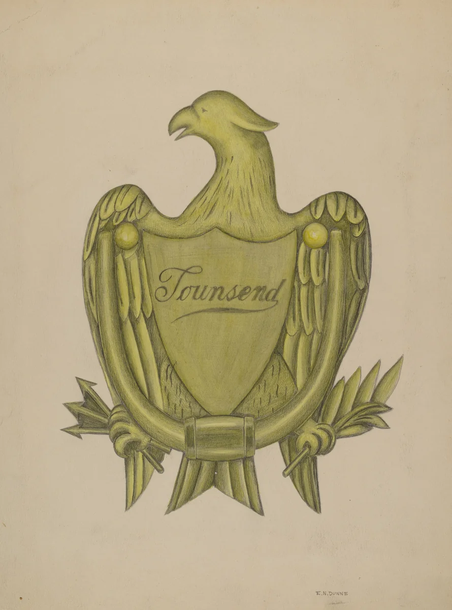 Door Knocker by E.N. Dunne, index of american design, 1936