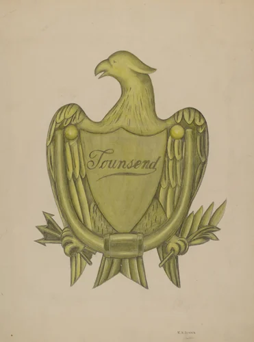 Door Knocker by E.N. Dunne, index of american design, 1936