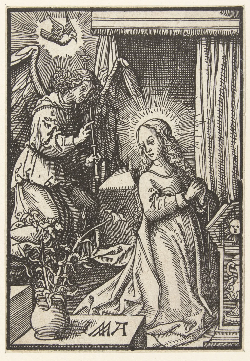 Aankondiging by Unknown, print, 1520-1521